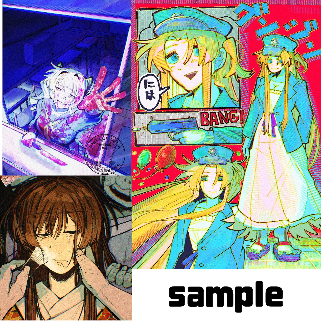 1枚絵スチル・配信絵・ボカロ歌みたMV制作します 彩度の高い、サムネ映えを意識した着彩を得意としております！ イメージ4