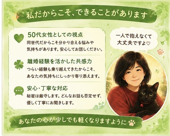 話したいことなんでも聞きます 何故か人から話しかけられる私とお話しませんか？ イメージ3