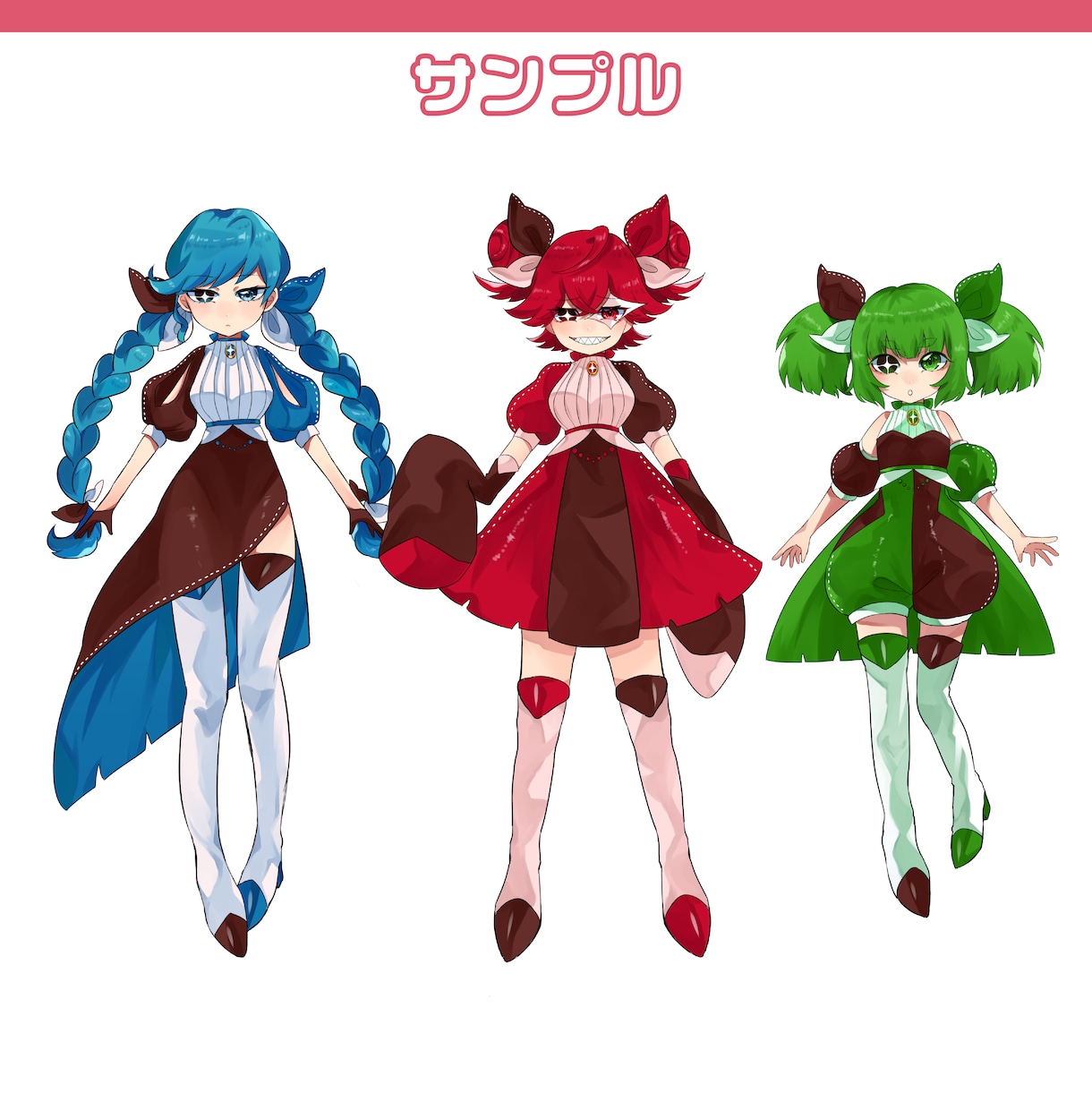 IRIAM/TRPG/グッズ等の立ち絵制作します 商用利用〇！彩度高めの可愛いイラスト！ イメージ4