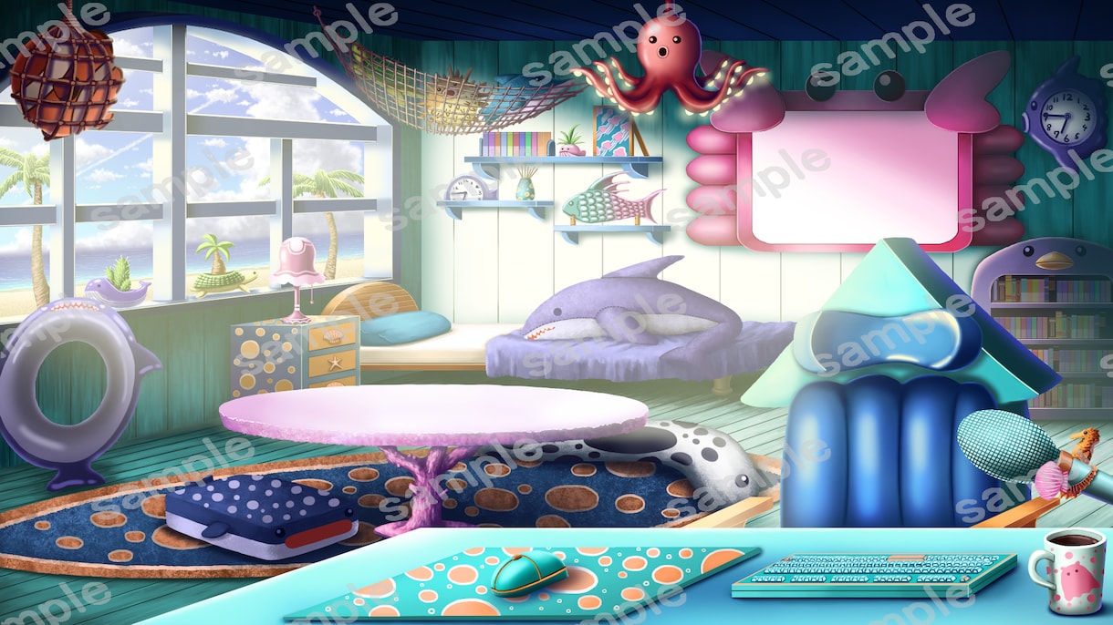 IRIAM用背景イラストを描きます IRIAMでファンタジーオリジナル背景を イメージ1