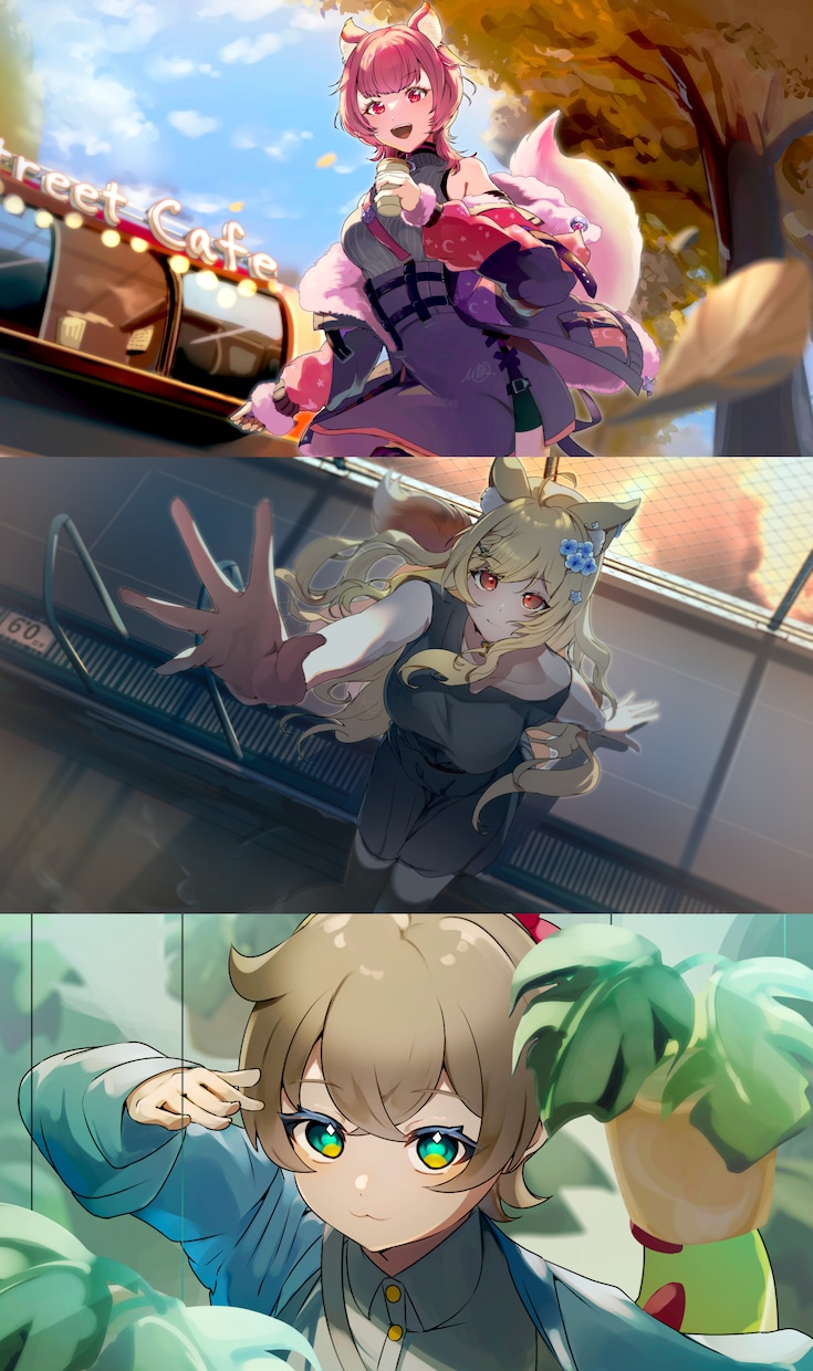 VTuber活動に◎キャライラストをお描きします アイコン/歌ってみた/Live2Dモデル/キャラデザ制作可◎ イメージ2