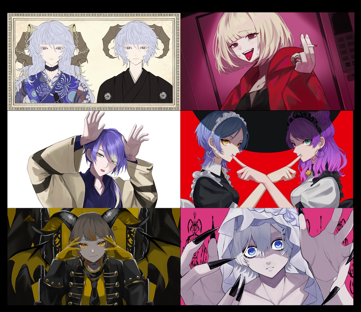 歌ってみた・オリジナルMV用イラストを制作します 可愛いからかっこいい！様々な自分を表現したいあなたに！ イメージ5