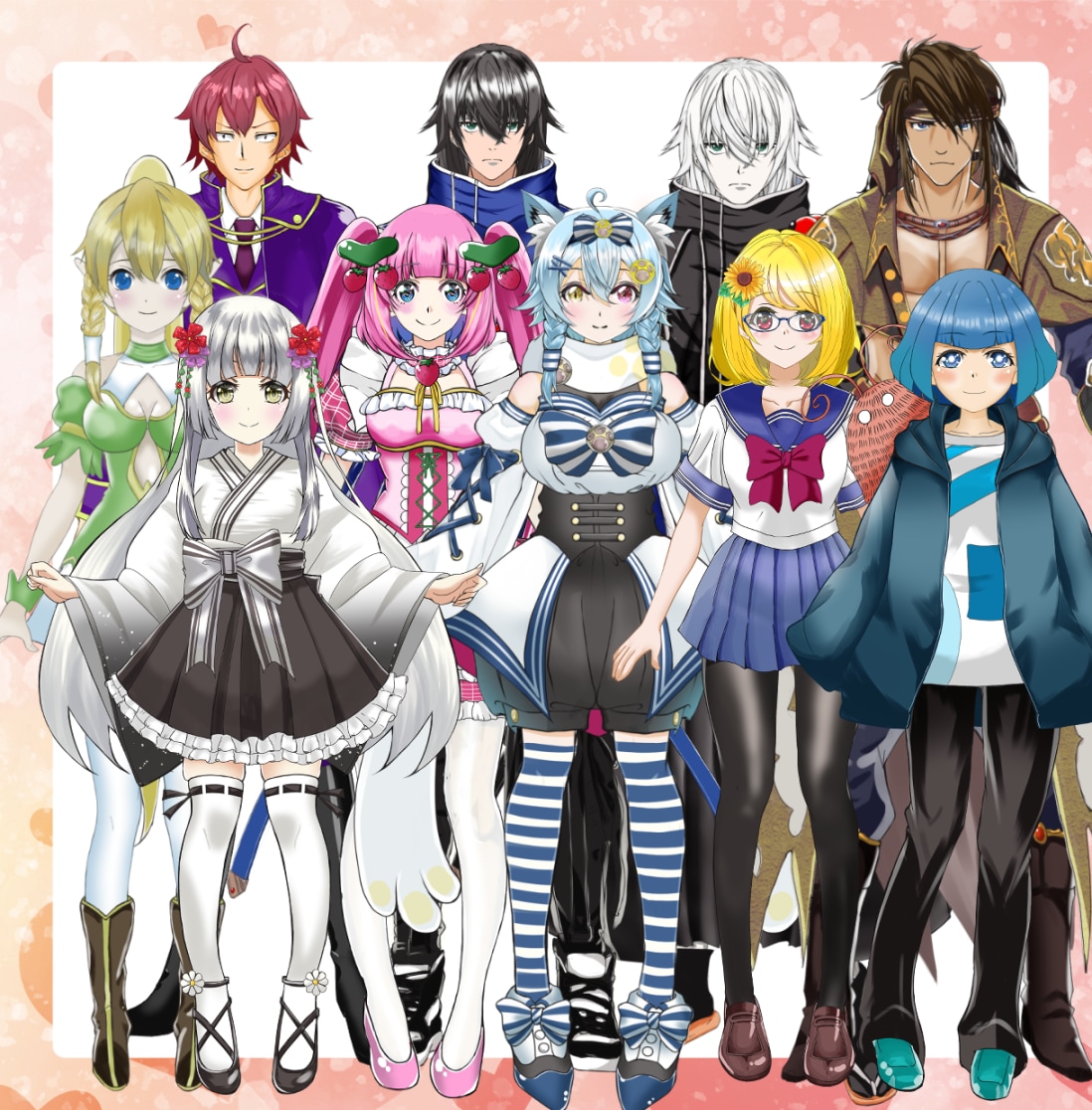 Vtuberキャラデザ～モデリング全行程制作します あなたの理想のVtuber導入まで完全サポートします！ イメージ4