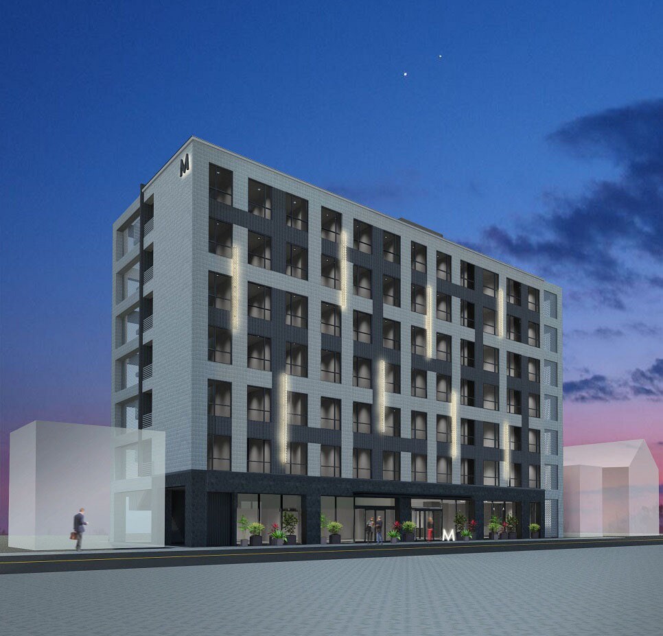 ホテル、住宅、マンション、建築外観パース制作します 外装材や形状の雰囲気が伝わるCGパース制作します！ イメージ1