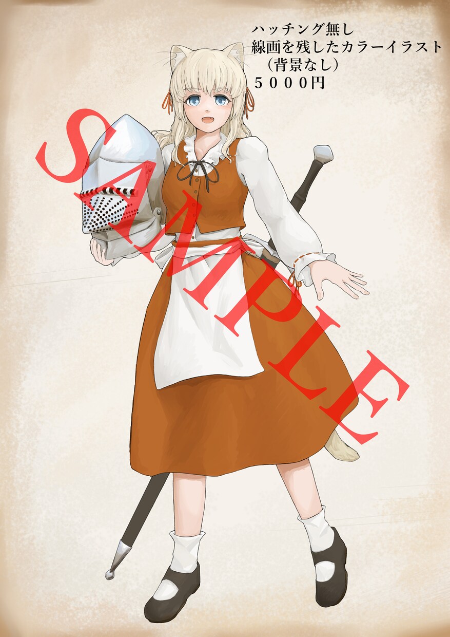 人物やモンスターのイラスト請け負います TRPGなどに使用する西欧ファンタジー風のイラストを描きます イメージ4