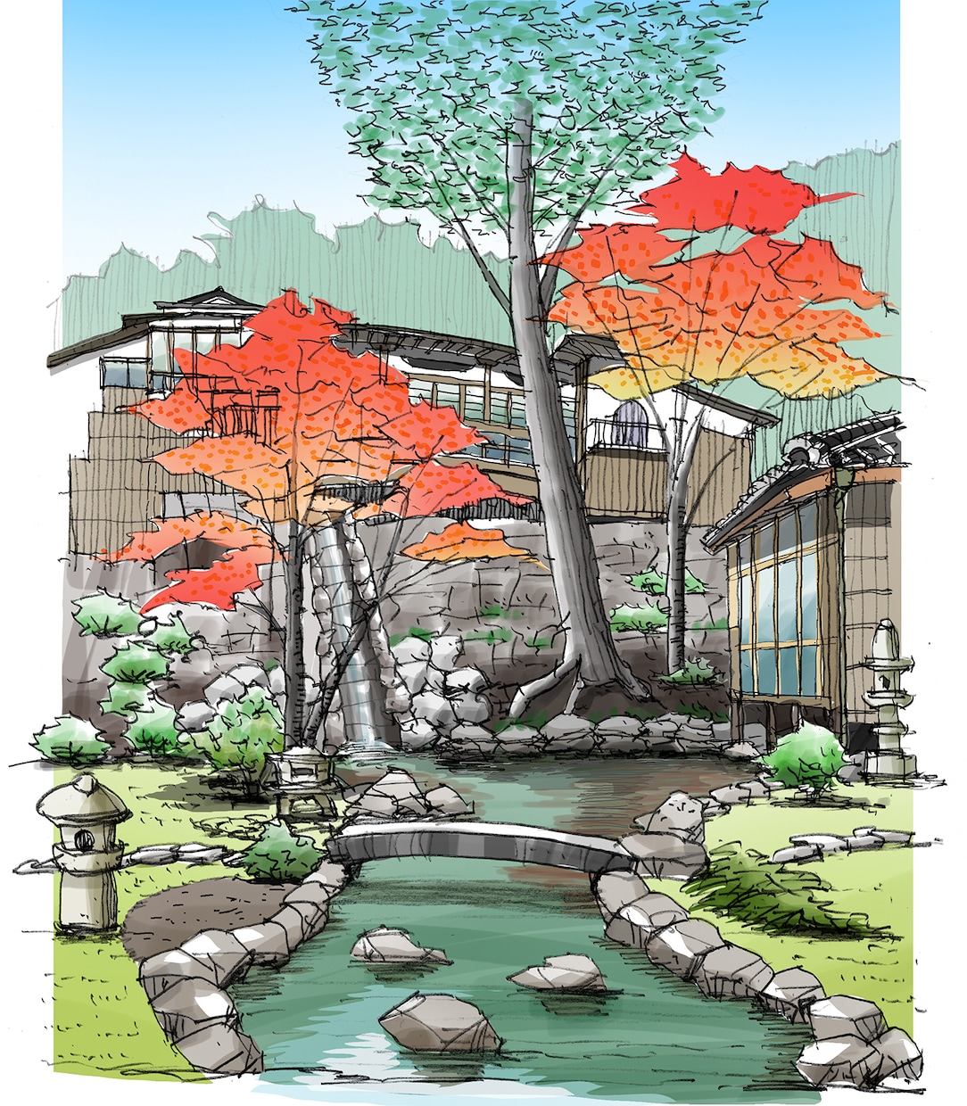 Yoイメージパース工房がお届けします １級建築士デザイナーがイメージ膨らむスケッチパースを描きます イメージ8