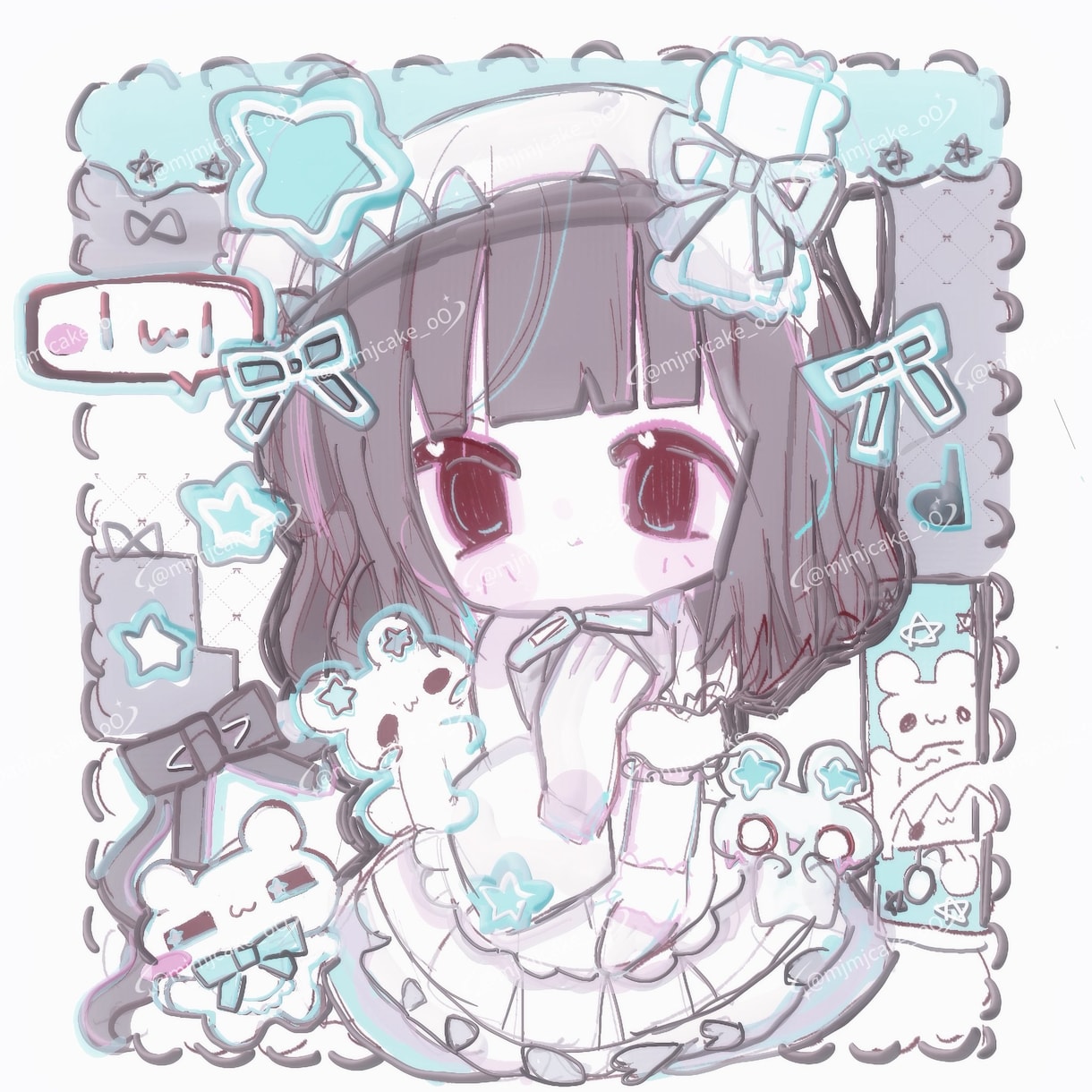 おまかせ☆簡易ゆめかわアイコン作成します わたしの感性でおえかきさせていただく簡易用のコースです！ イメージ1