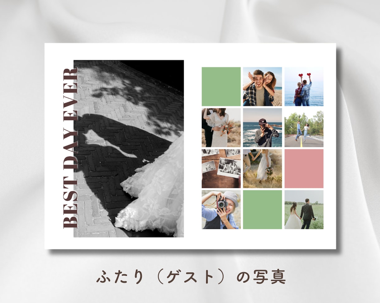 映画ポスター風◎プロフィールブック作れます ゲストの記憶に残る◎ふたりだけの映画風デザイン イメージ6