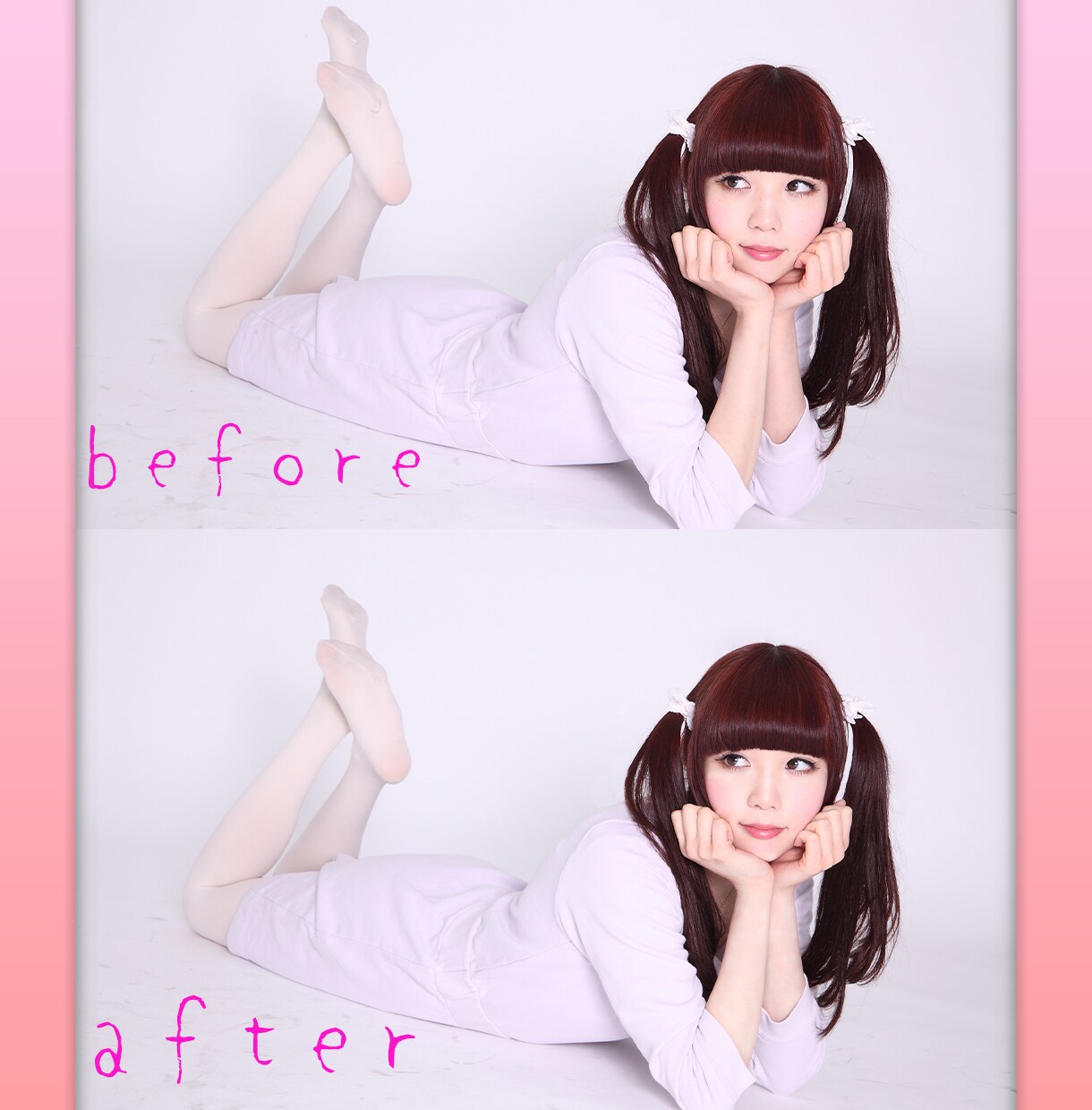 Photoshopで加工・修正・合成します 宣材写真・ポートレート・自撮り