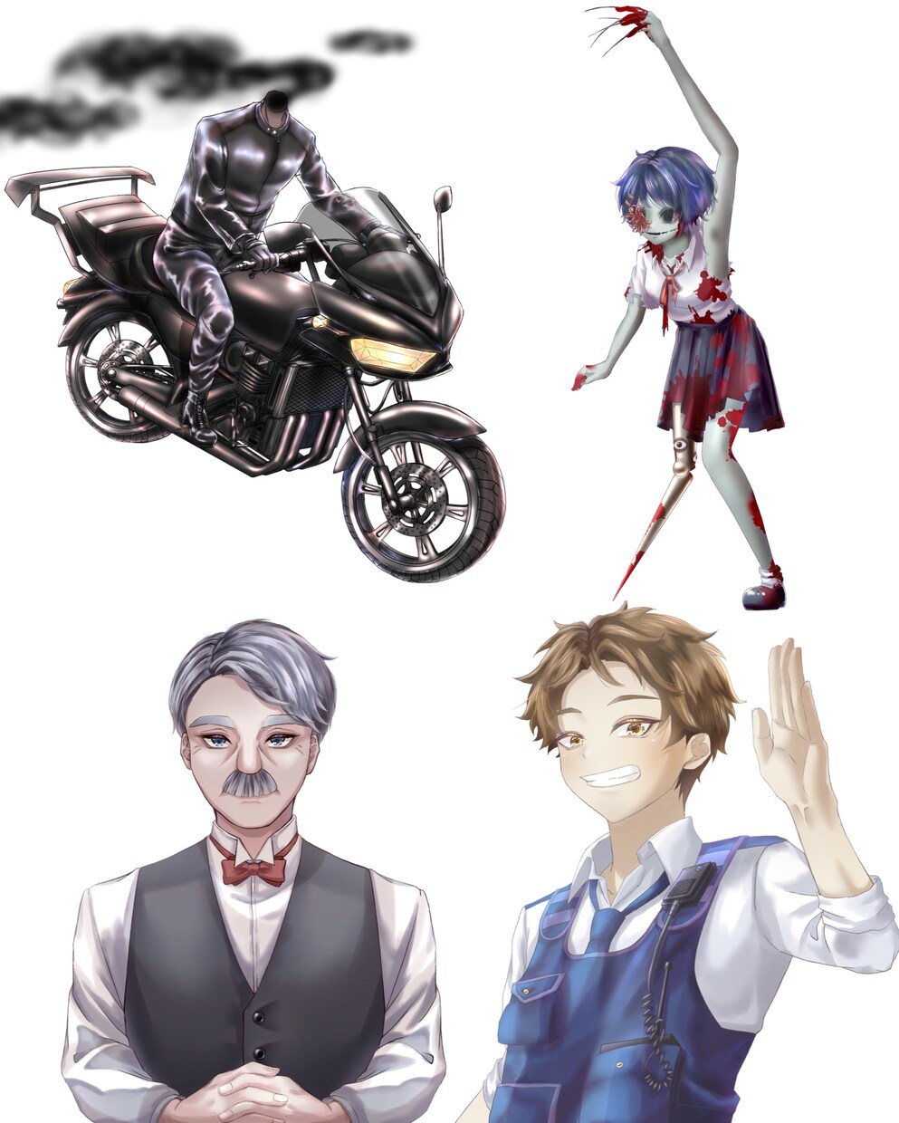 キラキラなイラスト描きます 商業利用可！イラスト差分対応！ イメージ5