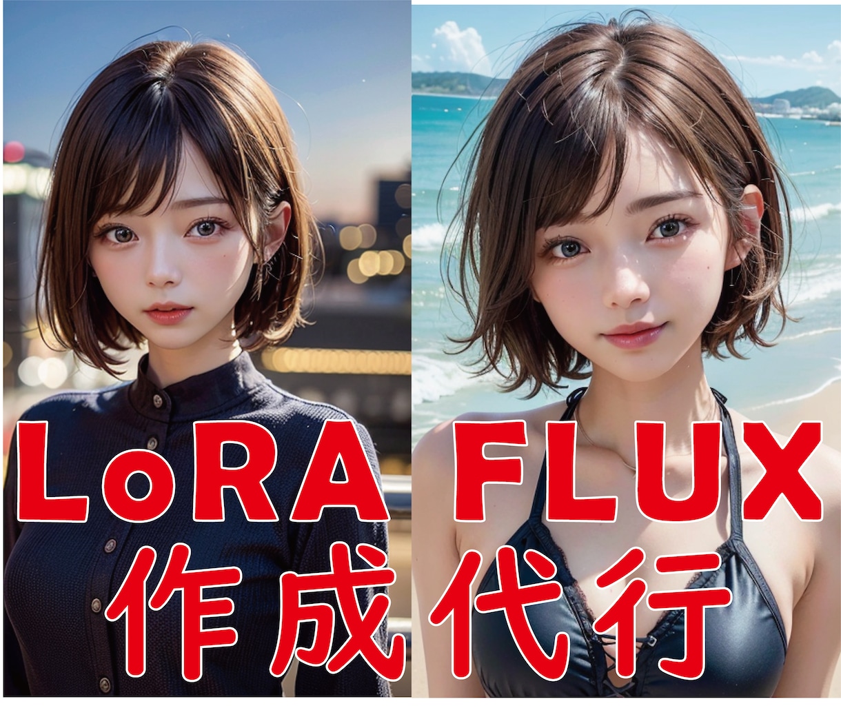 人物やキャラクター、画風のLoRAを作成します 最新AIモデルに対応したLoRAもご依頼可能！ イメージ1