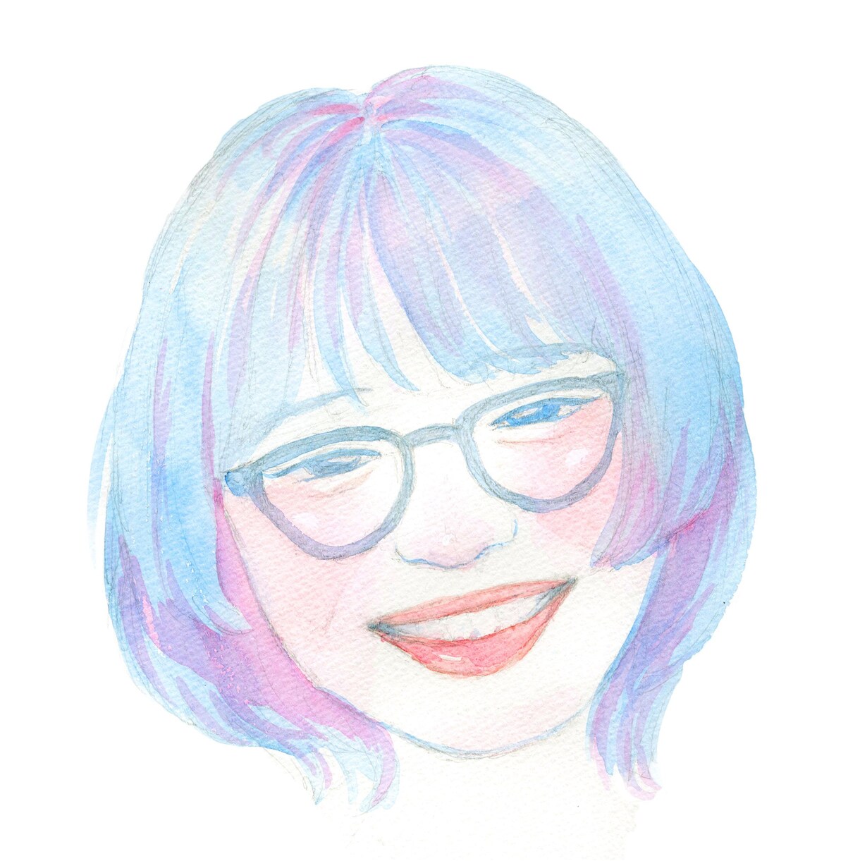 水彩で優しい雰囲気の似顔絵を描きます アイコンや誕生日のプレゼントに現役美大生が心を込めて イメージ2