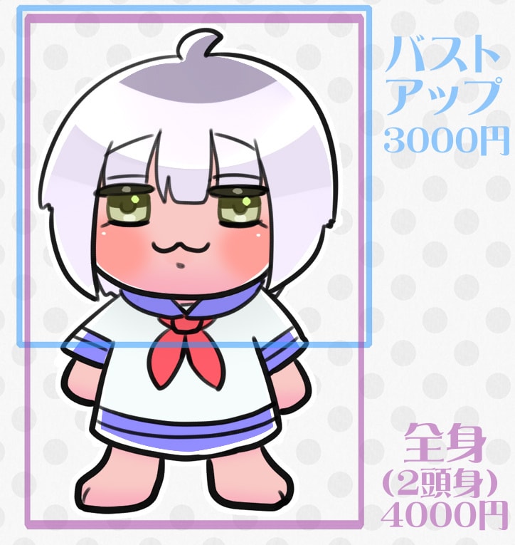 商用利用可！もちもちSD（ミニ）キャラお描きします デフォルメ感たっぷりにあなたの推しを可愛く再現致します！ イメージ1