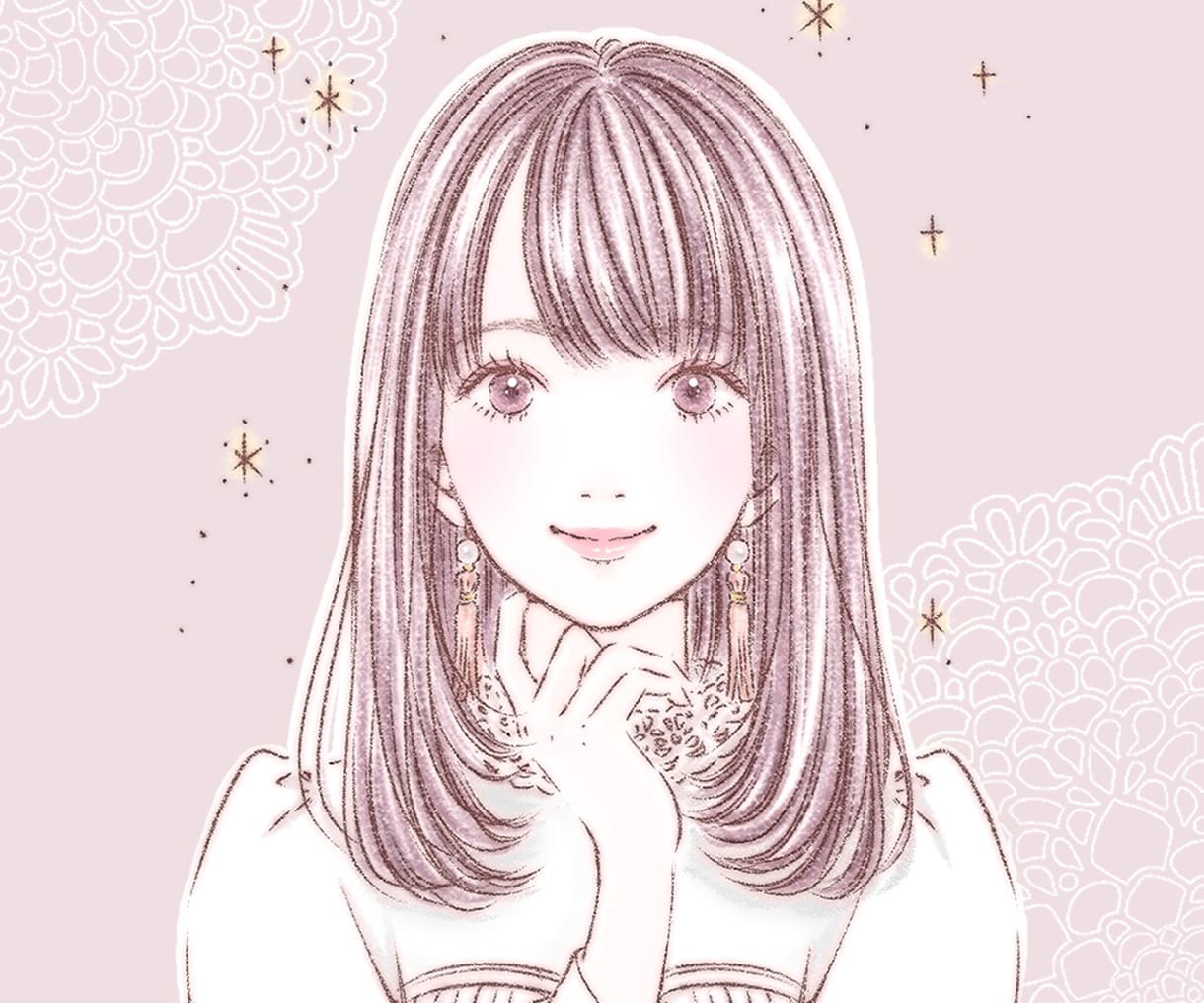 ふわっとやさしい好印象アイコンイラストお描きします 女性に人気♪SNSやブログ等におすすめです！ イメージ1