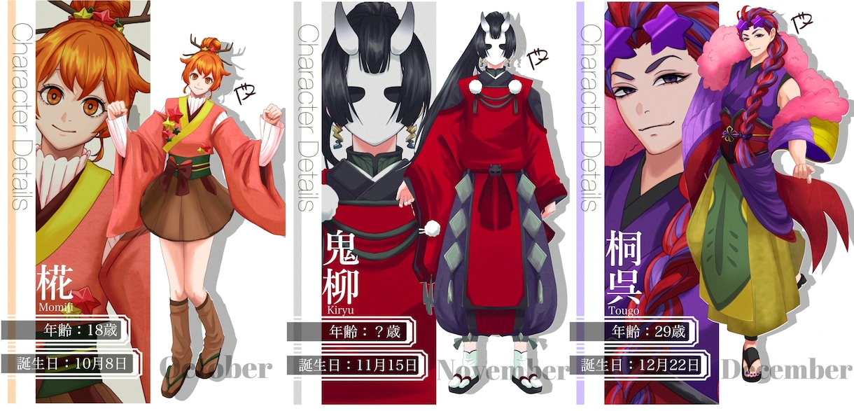 条件あり価格＊立ち絵描きます TRPGや自作ゲームなど、キャラクターをこの世に。 イメージ5
