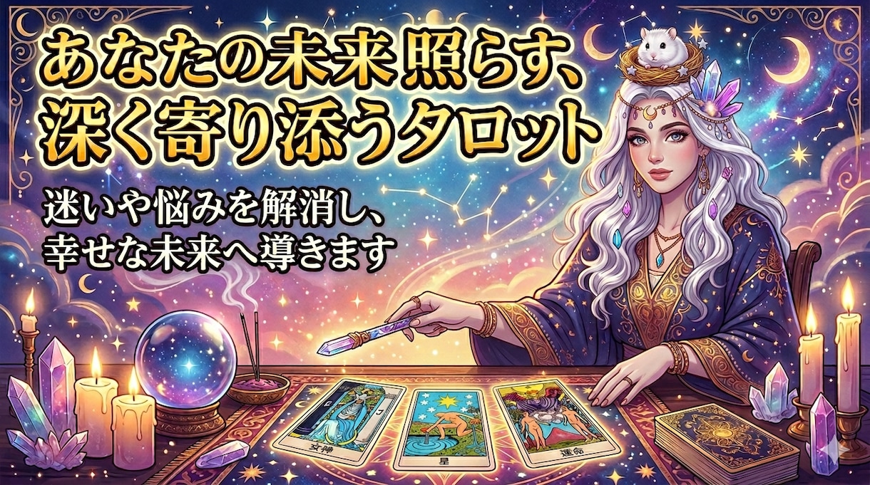 心にそっと寄り添うタロット占いします 今必要なメッセージと具体的な行動アドバイスをお届けします イメージ1