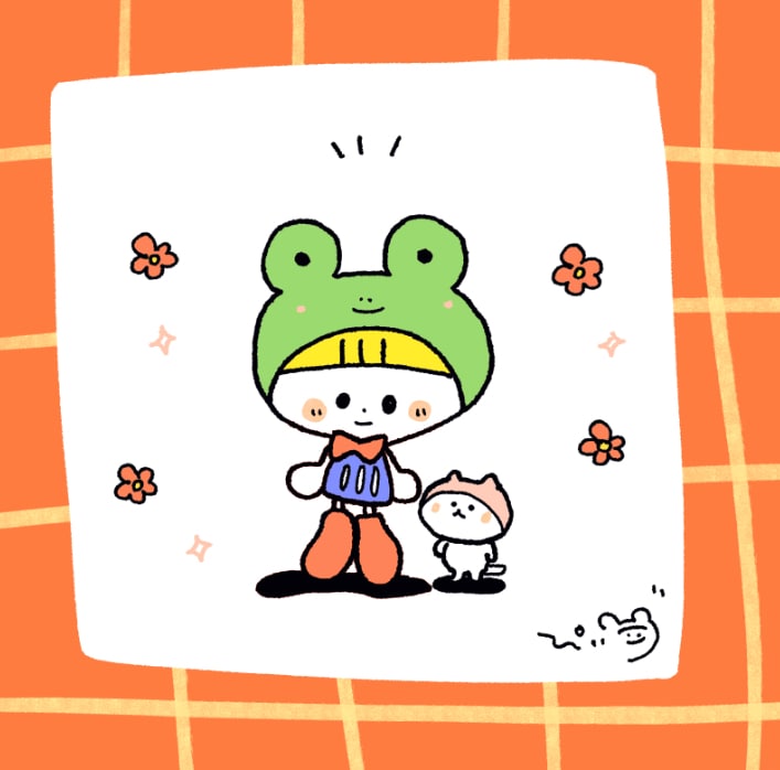 ゆるかわいいタッチの似顔絵イラストを作成します イメージをイラストに詰め込めます！ イメージ5