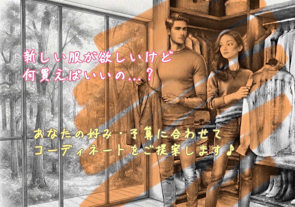 あなたの好み・予算に合うコーデをご提案します オンラインストアで購入可能♡元アパレル店員が選びます イメージ1