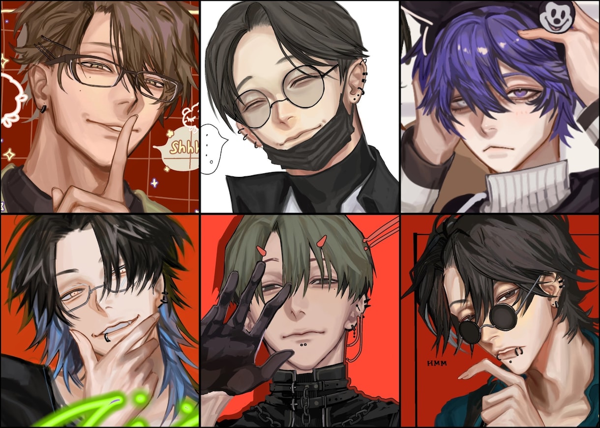 アイコン・TRPG立ち絵・動画サムネを描きます アニメっぽさを残したちょっとリアルな塗りが得意です イメージ1