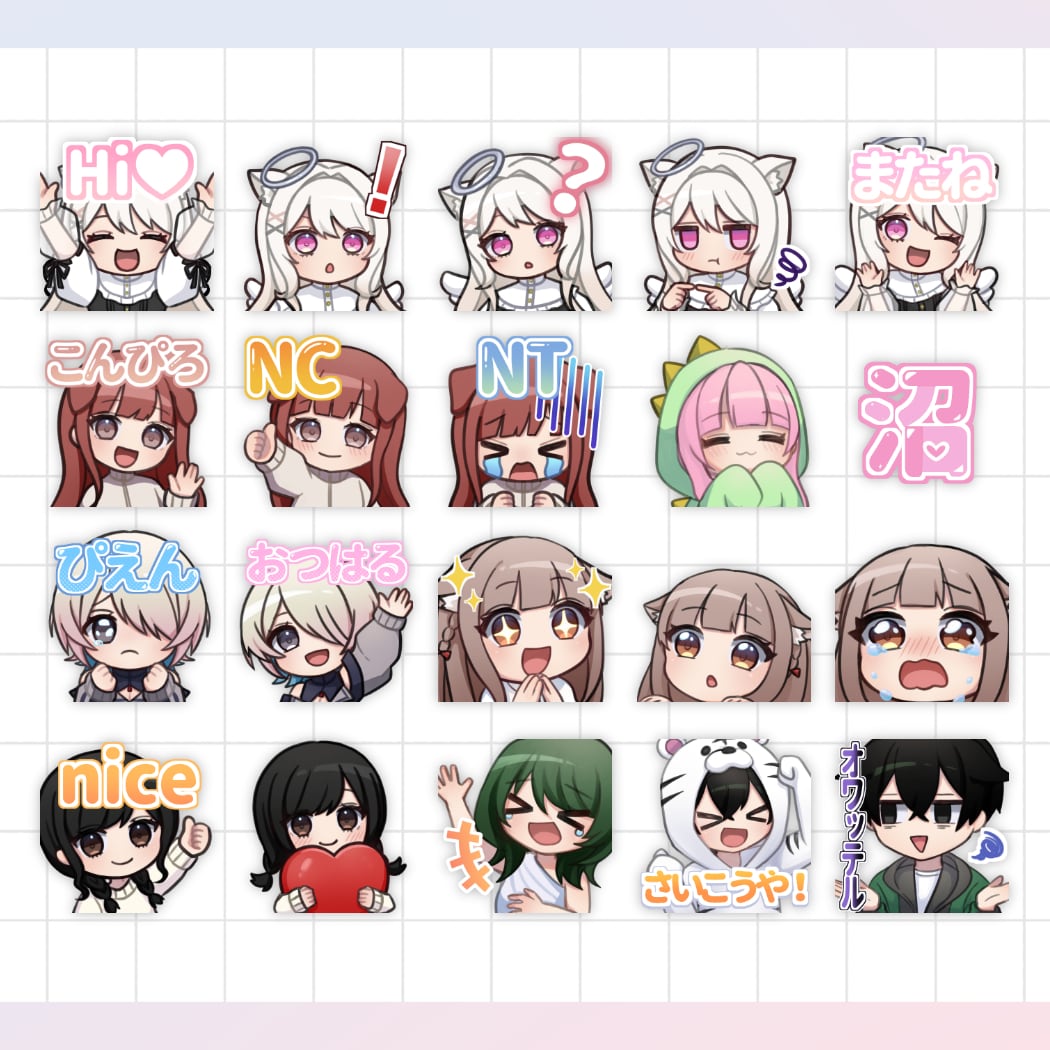配信で使えるバッジ・スタンプ制作します アニメーションスタンプも制作可能！ イメージ3