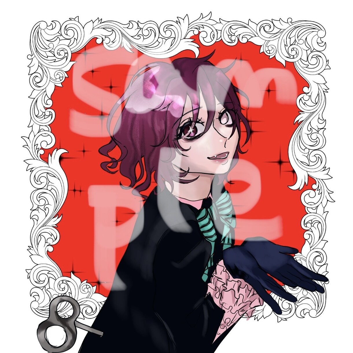 可愛い衣装を着た男の子・女の子お描きします アイドルコンセプト・メンヘライラストをお求めの方 イメージ5