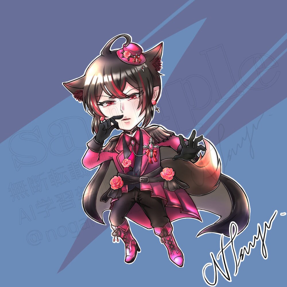 商用OK！SNSアイコン・配信用ミニキャラ描きます Vtuber・配信者さん歓迎！シンプルポップなミニキャラ イメージ6