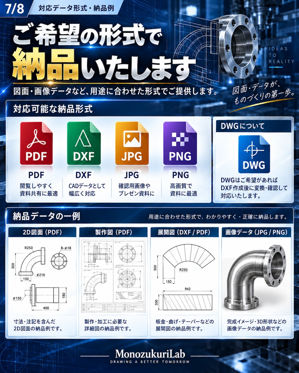 手書き・紙・PDF図面を2D CAD化します 現場採寸メモや古い紙図面をCADデータへ イメージ7