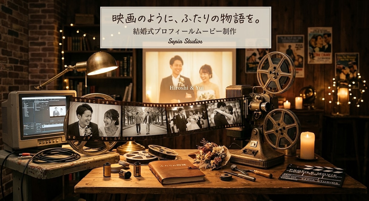 結婚式プロフィールムービーを制作いたします テンプレートではなくオーダーメイドの感動映像を イメージ2