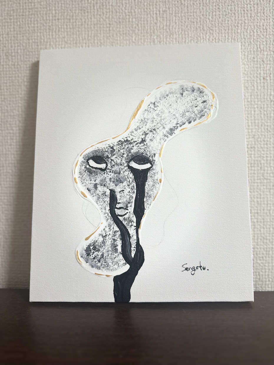 独特な世界観のイラストを描きます キャンバスや色紙にイラストを描きます。 イメージ3