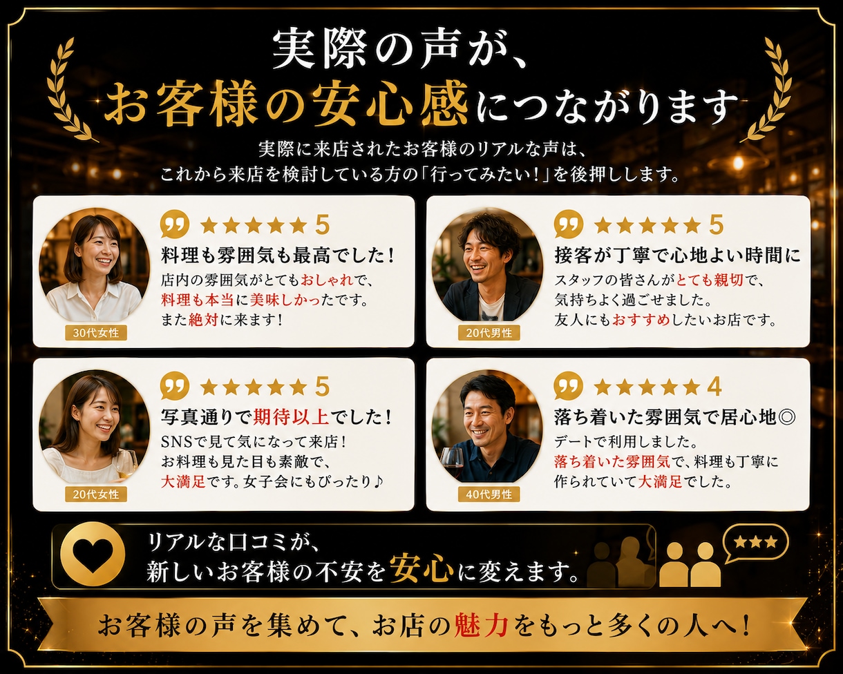 食べログの口コミ増加・順位上昇のお手伝いします ⭐️日本人からの最適なワードを含む対策で上位表示→来店数増加 イメージ9