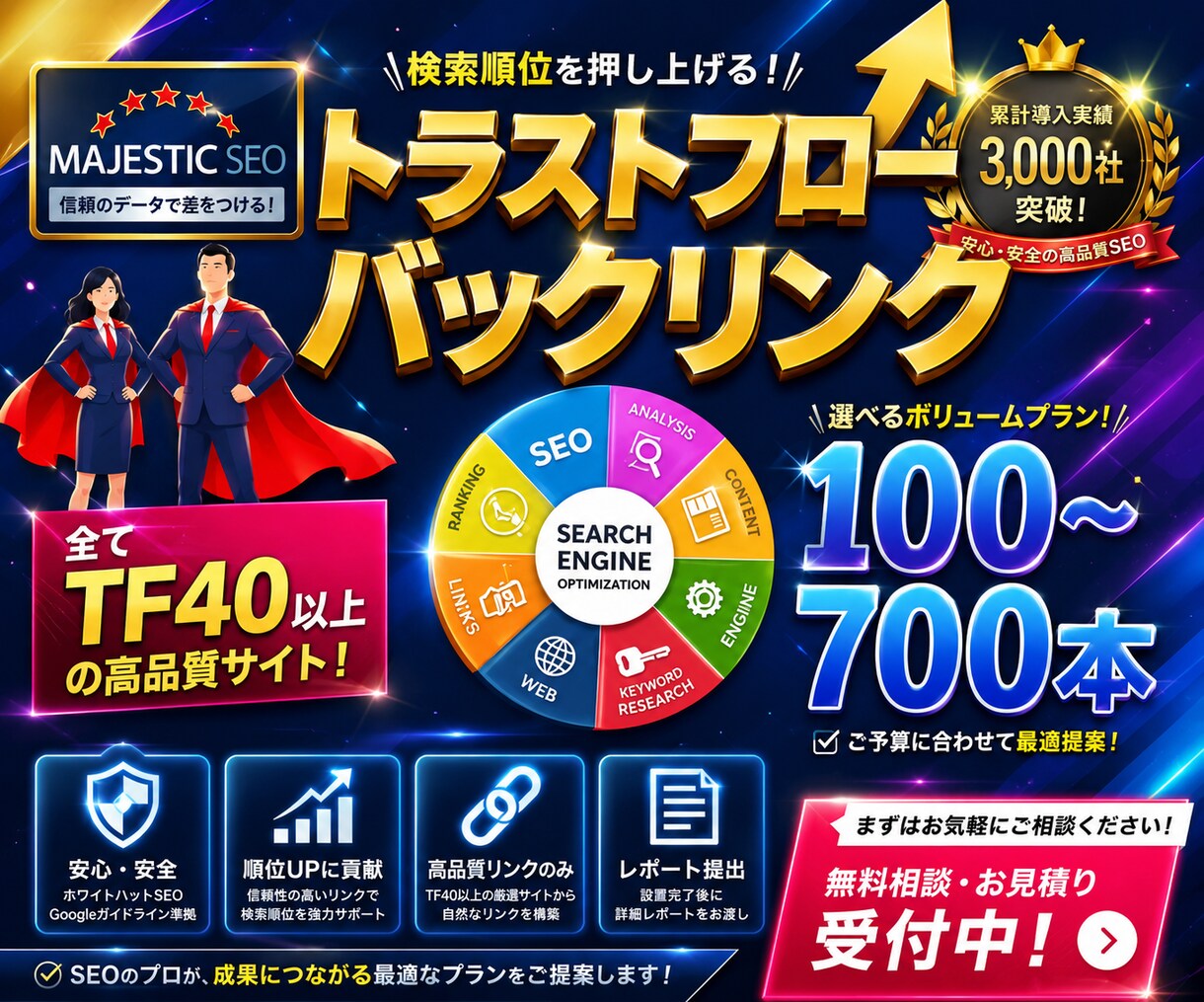 トラストフロー40以上！高指標被リンク構築します TF40以上のバックリンク構築！「信頼」という名の最強の盾！ イメージ1