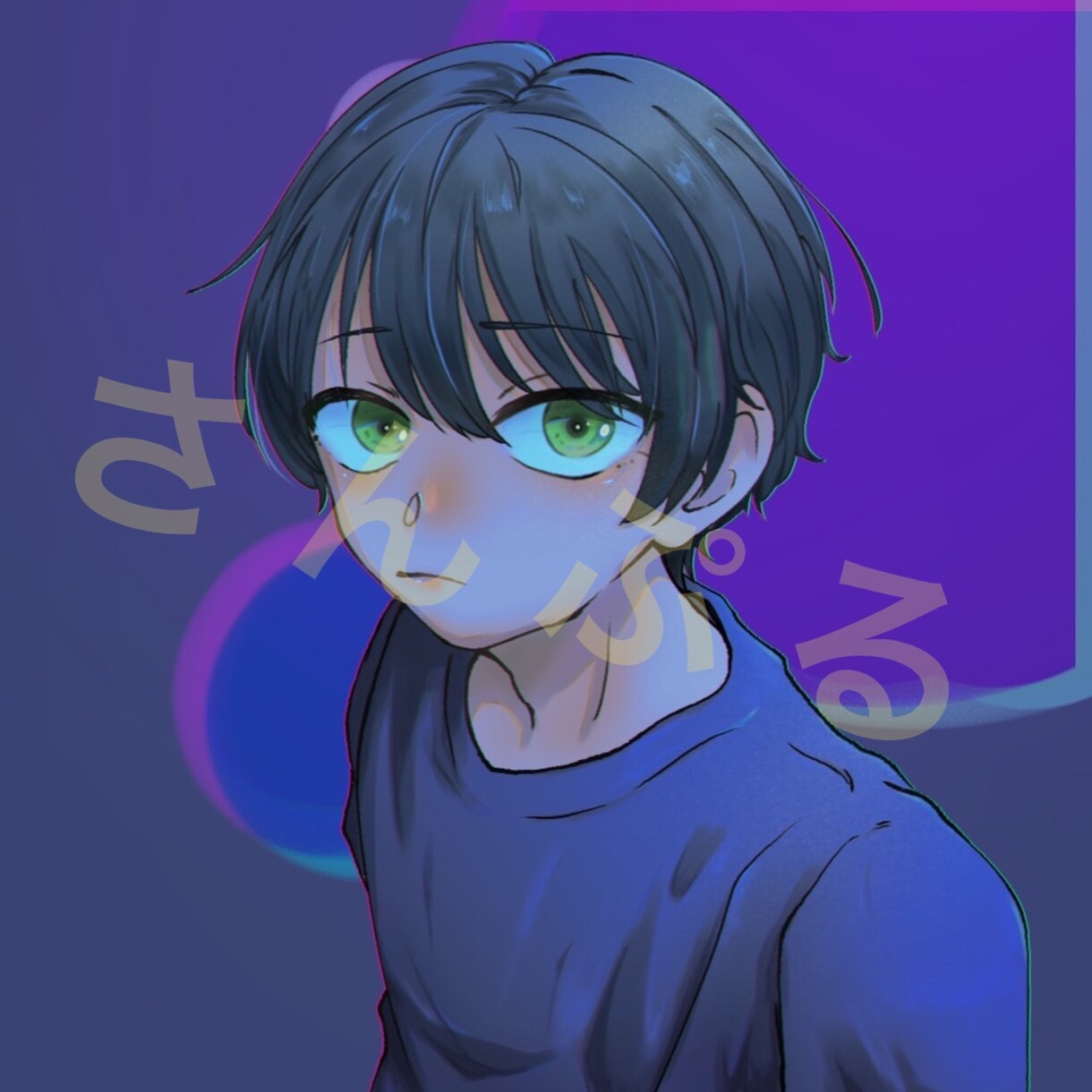 中性的な子描きます あなただけのSNSアイコン作ります イメージ1