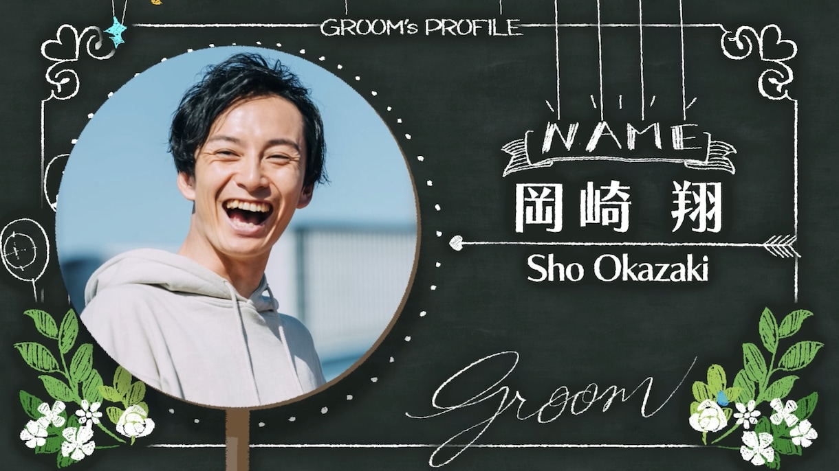 ウェルカムボード風オープニングムービー作ります アニメーションが楽しい♪おしゃれで可愛い結婚式ムービー！ イメージ5