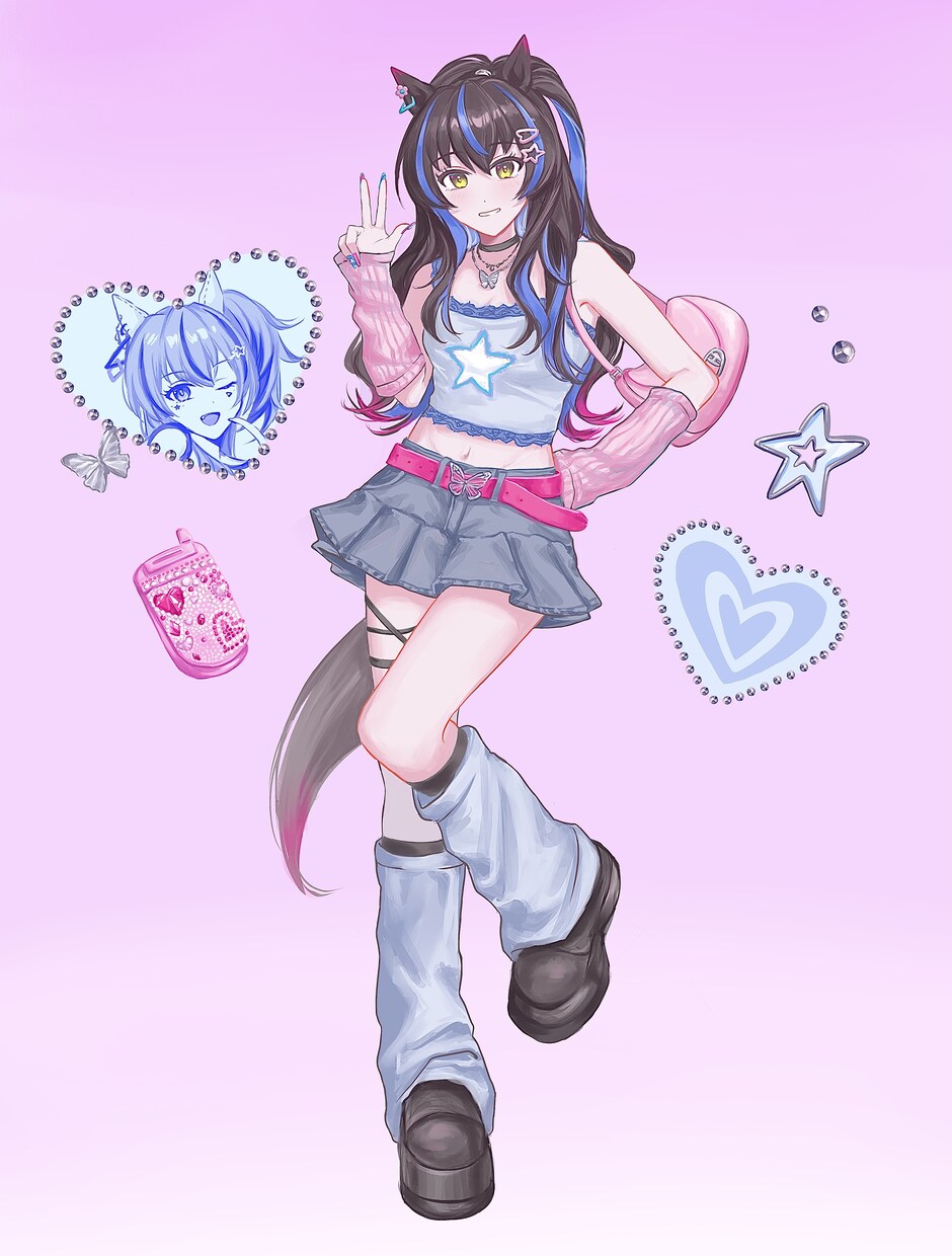 キャラの魅力を伝えられる！可愛い立ち絵を描きます 動きのあるポーズで魅力をさらに引き出します！ イメージ4