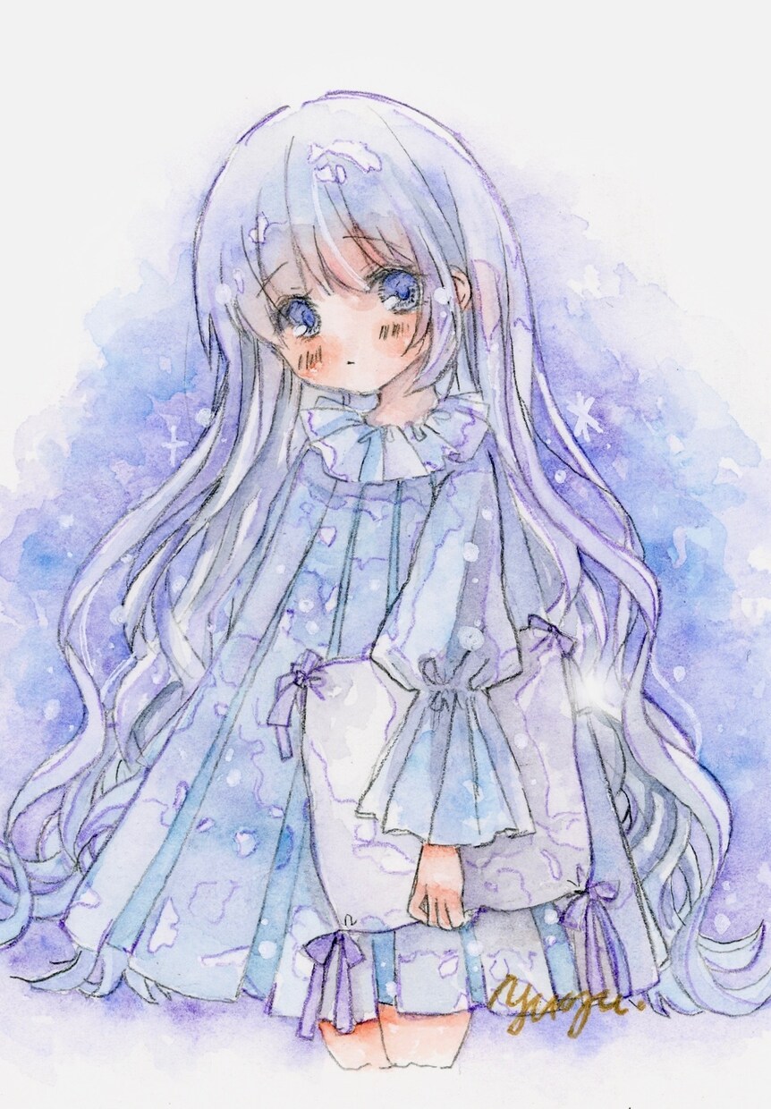 ハガキサイズの透明水彩イラストをお届けします 透明水彩イラストの原画をお届けいたします。 イメージ3
