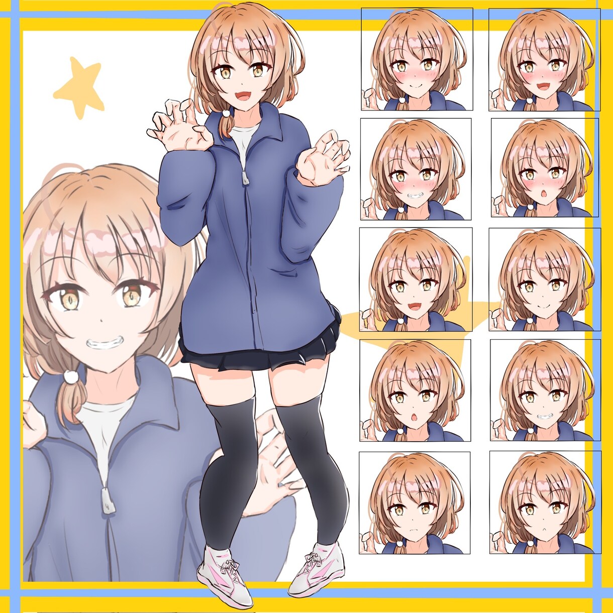 vtuberや動画に利用できる立ち絵お描き致します 商用利用も可能な立ち絵を今なら最短2日で納品できます！ イメージ6