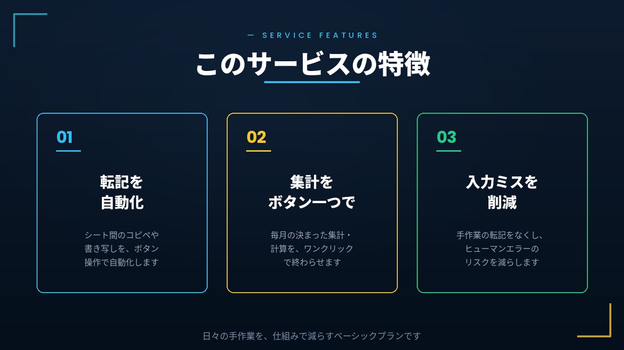 ベーシック｜Excelの面倒な作業を自動化します マクロ・VBAで時短｜転記や集計の手作業をなくします イメージ2