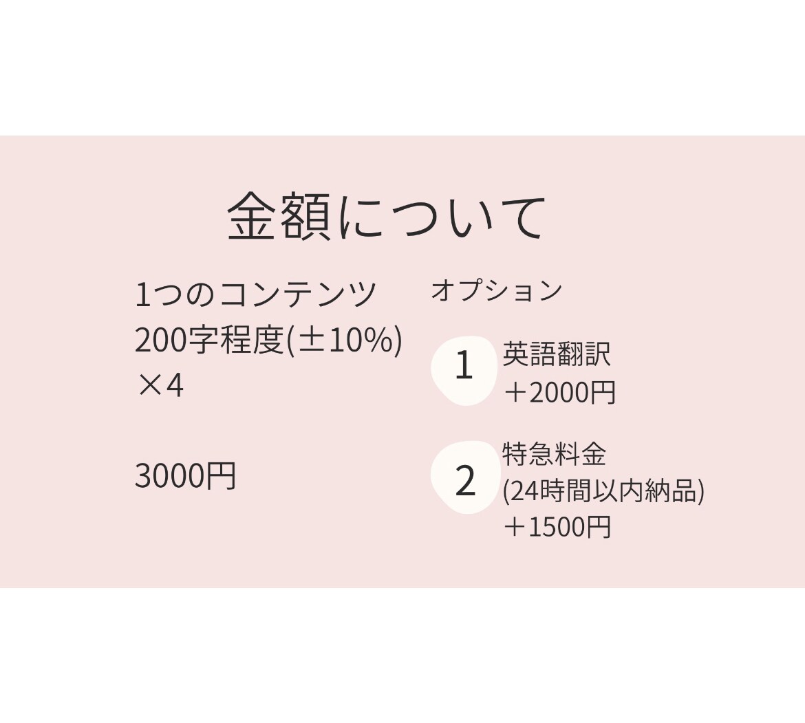 SNS向けのキャッチーな文章かんがえます sns向けの200字程度の紹介文4つ作成します。 イメージ3