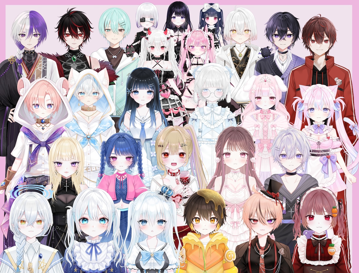 減額あり！⭕️Vtuber全工程、一括制作します パーフェクトシンク対応可能！お顔周り完璧に動かせます！！ イメージ5