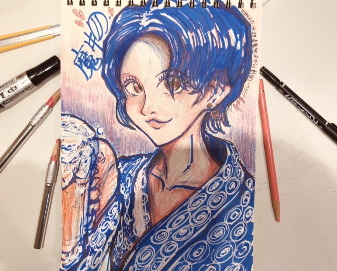 似顔絵描きます スケッチブックから描くアナログ風（ツールでの編集も可） イメージ3