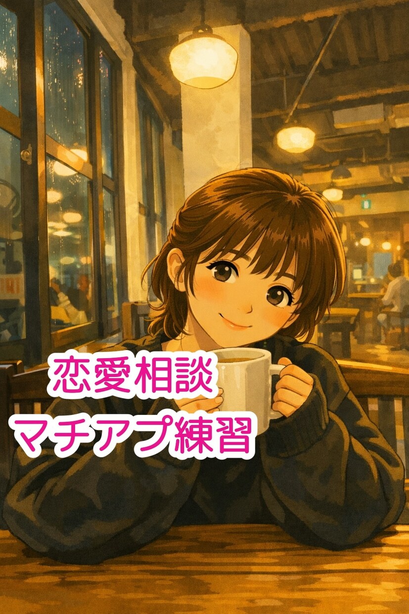 恋愛相談・マチアプ練習、なんでものります マチアプ・婚活の練習にご活用ください！ イメージ1