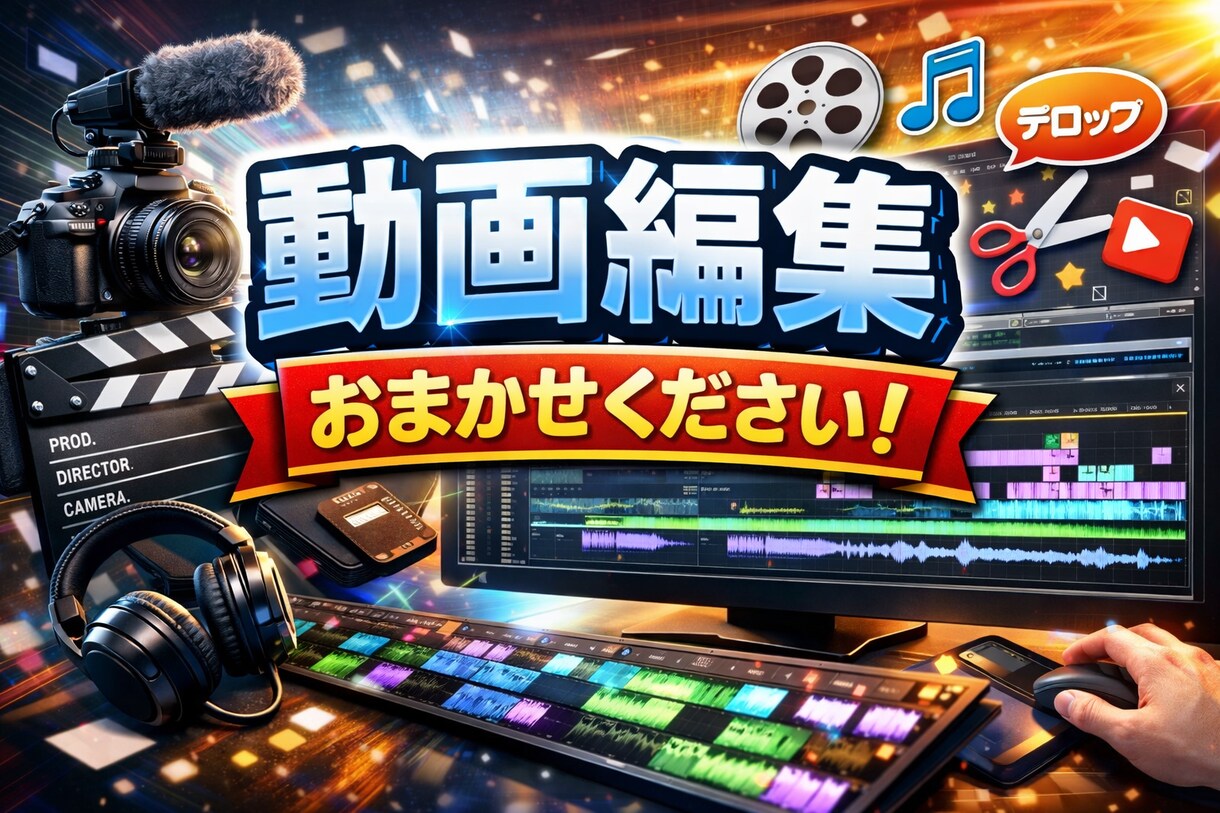 シンプルな動画編集をします お客様第一に納得のいくサービスを目指します イメージ1