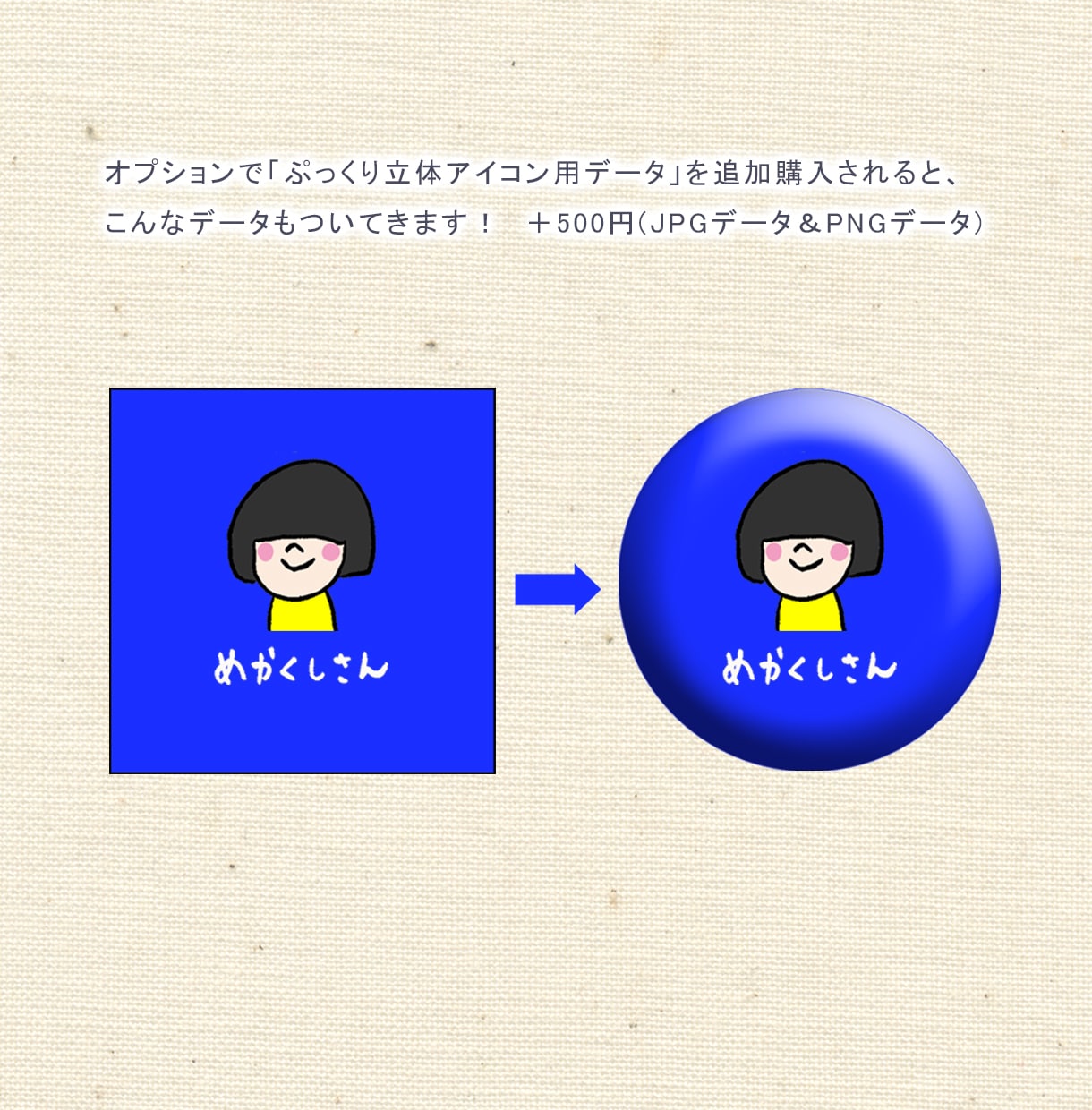 ちょいブス・ゆるカワな脱力キャラアイコン作ります パキット目立つ、ポップなアイコンデザインいたします★ イメージ6