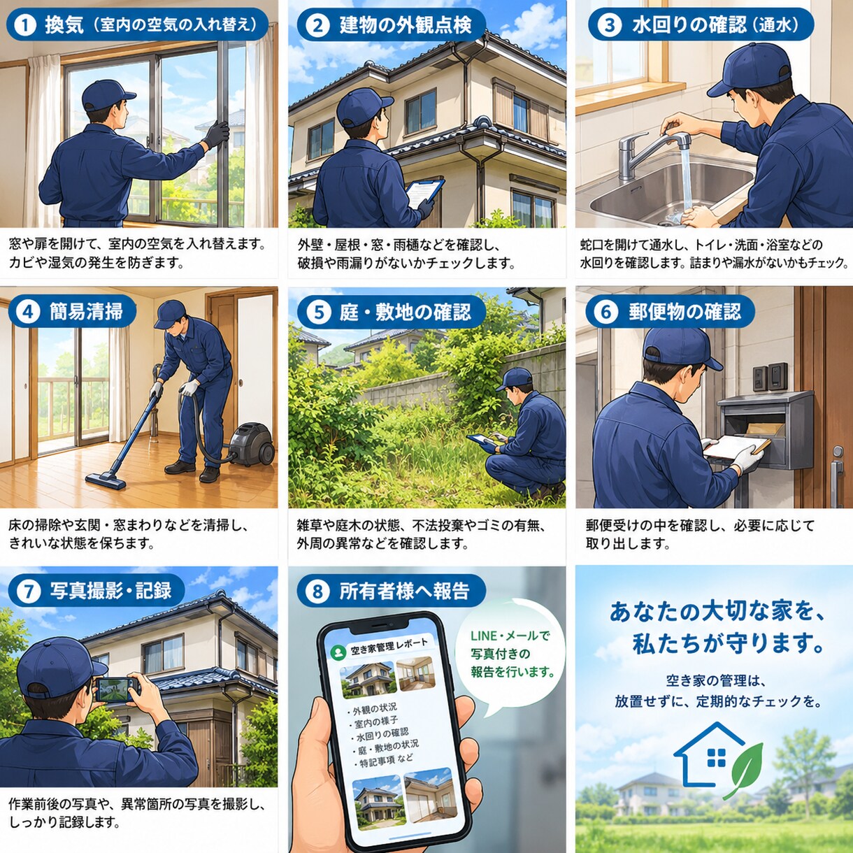 広島県 山口県の遠方の空き家見に行きます 空き家の管理は放置せず定期的なチェックを！ イメージ2