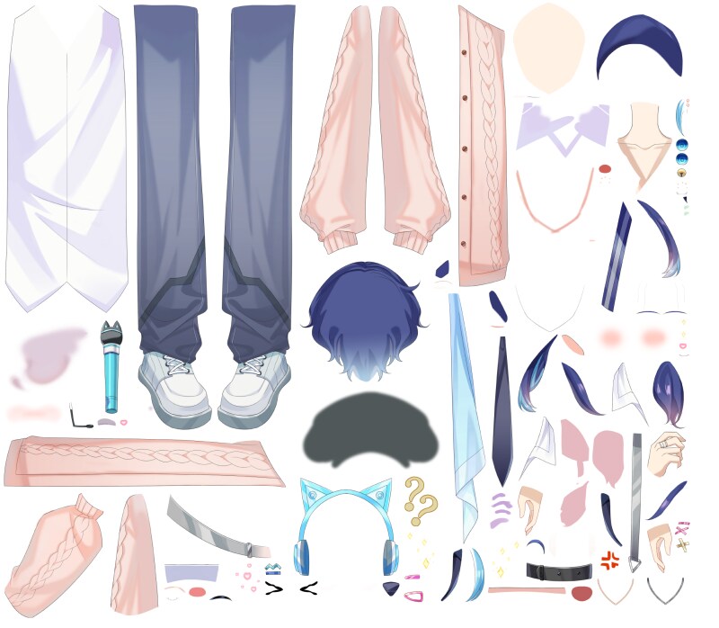完成済Vtuberキャラクター販売します 【商用可】かわいい超豪華キャラクターモデリングをすぐお渡し イメージ2