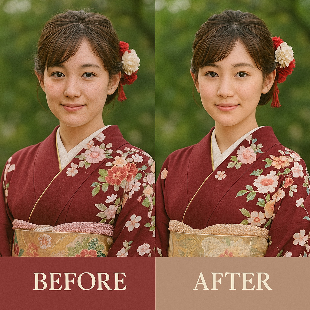 プロ品質で人物写真をレタッチします ※実績作りの為先着5名様まで1000円！ イメージ1