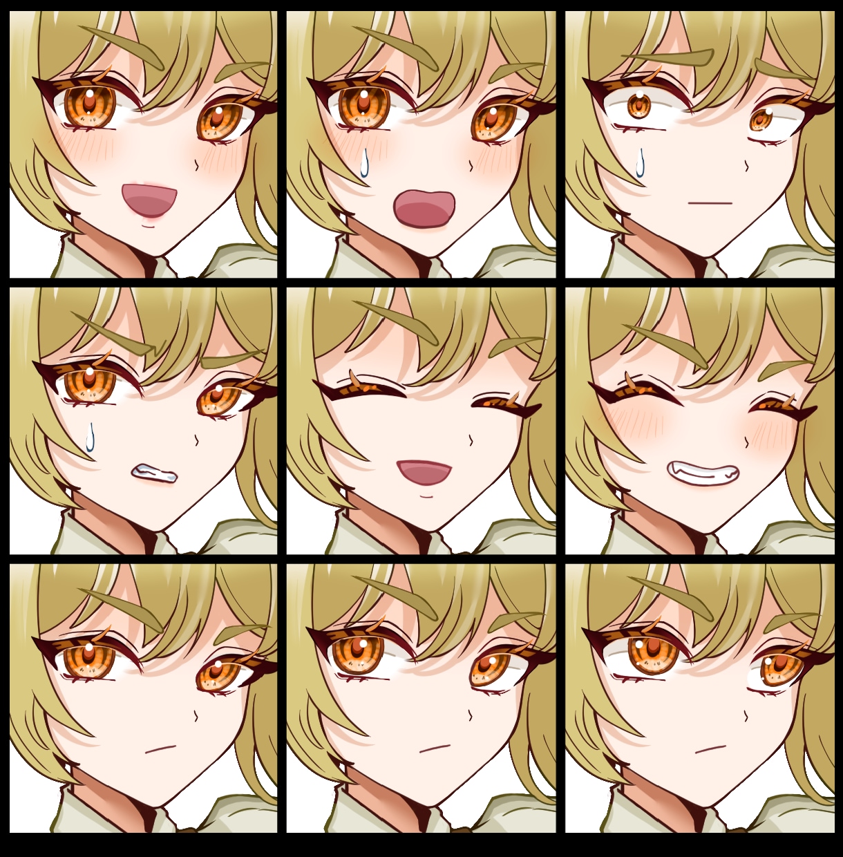 配信やTRPGに使える立ち絵描きます 表情豊かで使い勝手のいい立ち絵を作成いたします イメージ7