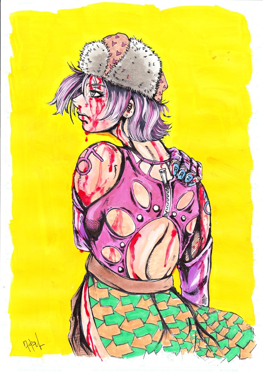 独特な手描きイラストお描きします 絵柄が変わったイラストをお描きします。 イメージ2