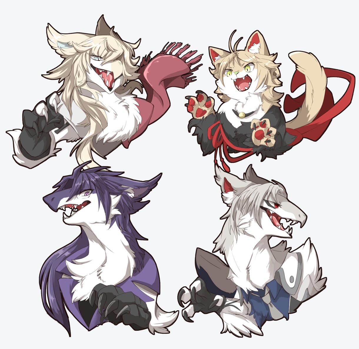 擬獣化イラスト制作します キャラクターをもふもふ擬獣化！ドラゴンも◎！ イメージ6