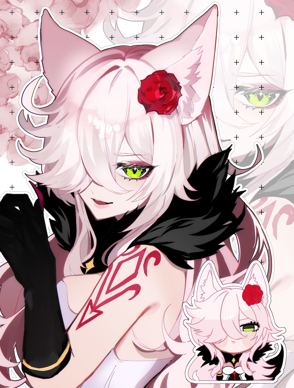 お買い得！ウエストアップ+ミニキャラセット描きます 商用込！SNS・返礼品・Vtuberサムネに最適！！！ イメージ5